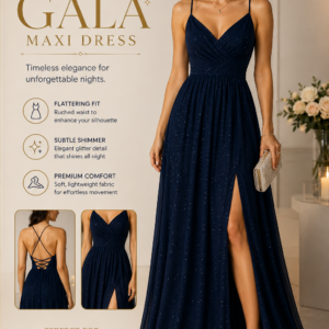 midnight gala maxi dress